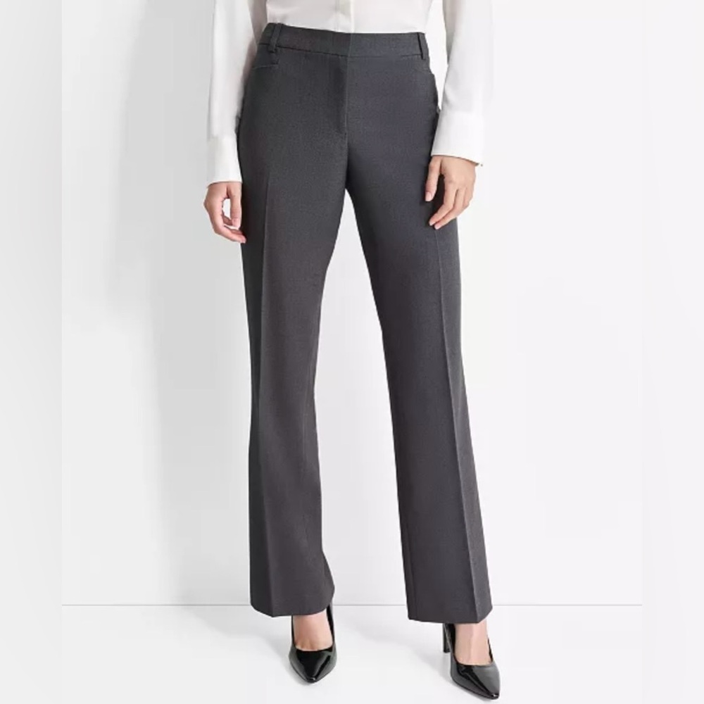 DKNY Women’s mid rise straight leg trousers - Charcoal Grey